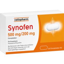 SYNOFEN 500 MG/200 MG FTA